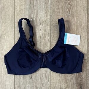 Warners~size 40C Signature Support Unlined Underwire bra, navy, NEW WITH TAGS